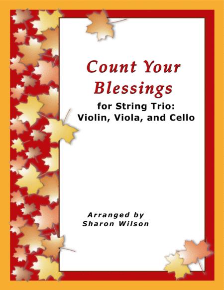 Count Your Blessings For String Trio Violin Viola And Cello Sheet Music