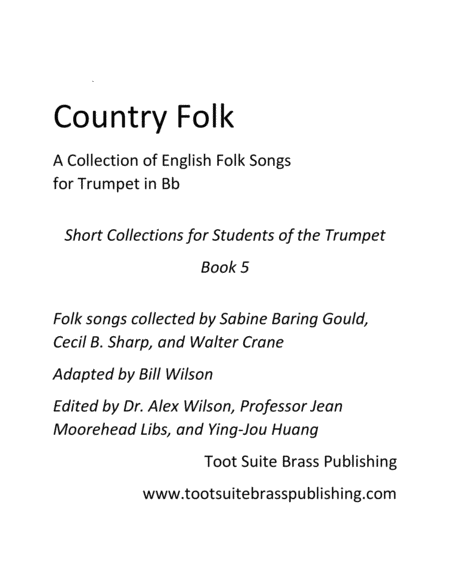 Free Sheet Music Country Folk