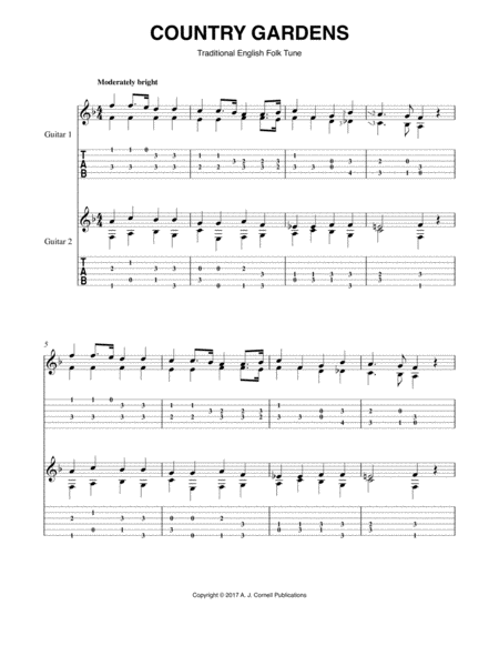 Country Gardens Sheet Music