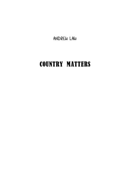 Free Sheet Music Country Matters