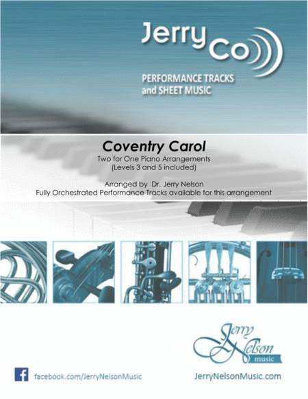 Free Sheet Music Coventry Carol 2 For 1 Piano Arrangements Levels 3 5