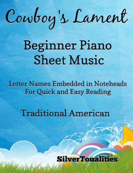 Cowboys Lament Beginner Piano Sheet Music Sheet Music