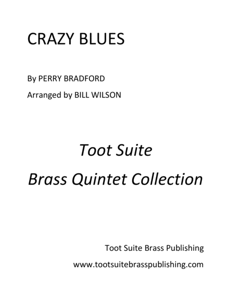 Crazy Blues Sheet Music