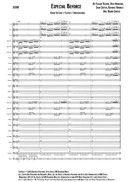 Crazy In Love Special Sheet Music