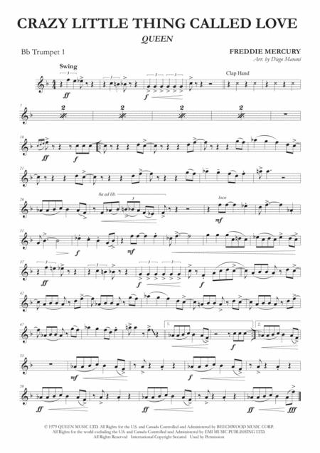 Crazy Little Thing Called Love For Brass Quartet Sheet Music