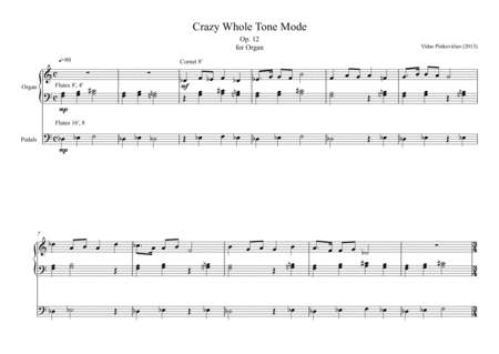 Free Sheet Music Crazy Whole Tone Mode Op 12 2013