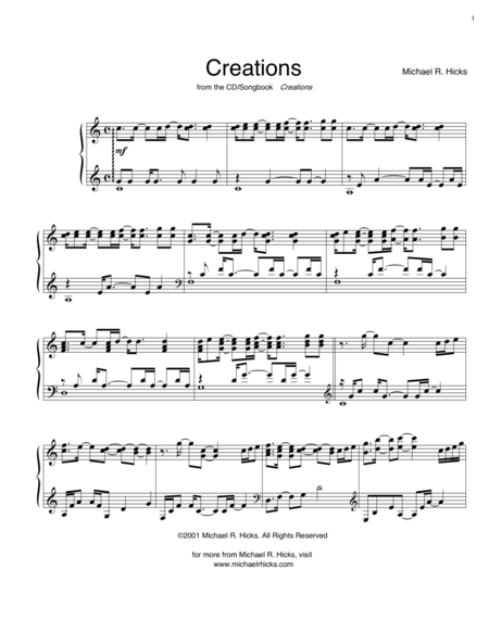 Free Sheet Music Creations