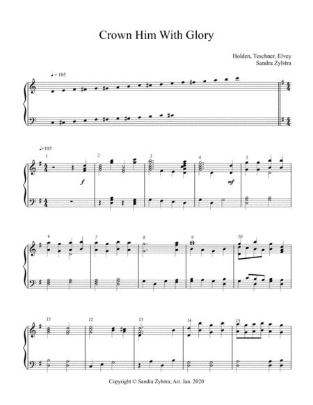 Crown Him With Glory 3 Octave Handbells Sheet Music