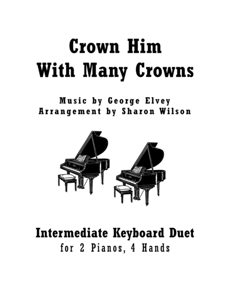 Crown Him With Many Crowns 2 Pianos 4 Hands Duet Sheet Music