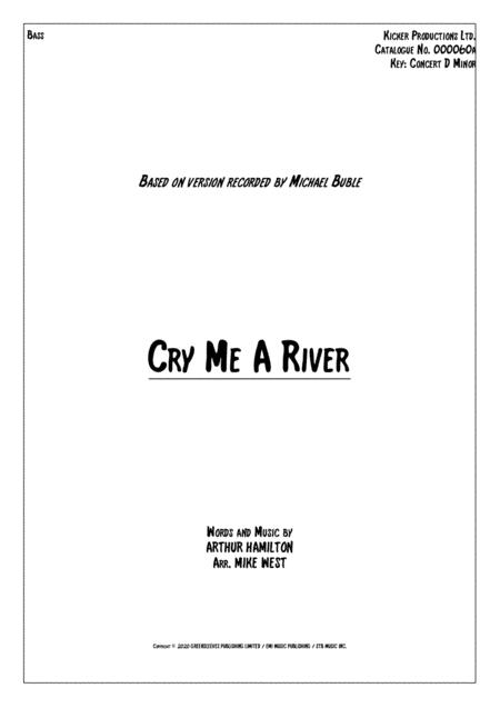 Free Sheet Music Cry Me A River Bass