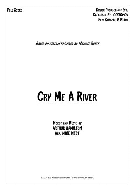 Cry Me A River Big Band Strings Score And Parts Sheet Music