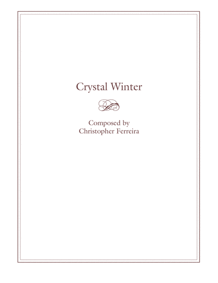 Crystal Winter Sheet Music