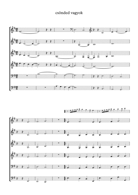 Cseh Philipp Csnded Vagyok I M Your Silence Satb Sheet Music