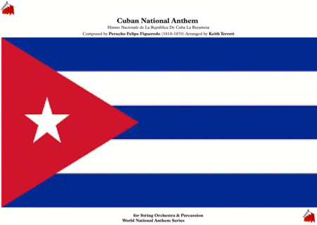Cuban National Anthem For String Orchestra Opt Percussion Mfao World National Anthem Series Sheet Music