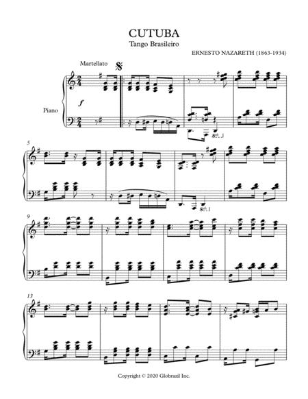 Free Sheet Music Cutuba