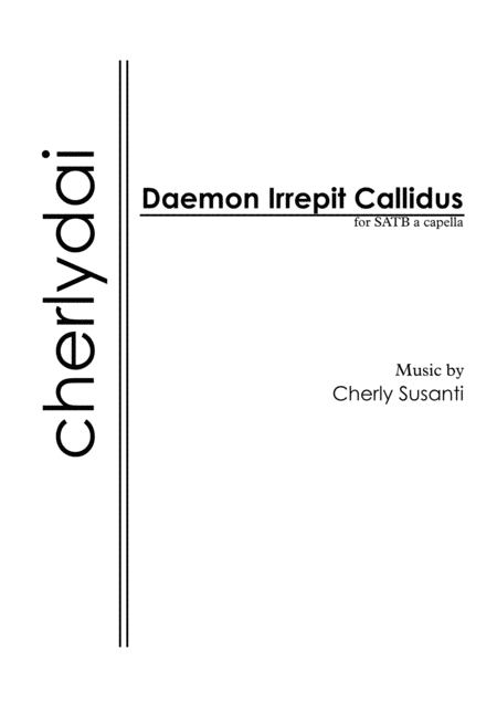 Daemon Irrepit Callidus Sheet Music