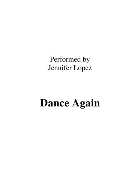 Free Sheet Music Dance Again Lead Sheet Performed By Jennifer Lopez Ft Pitbull