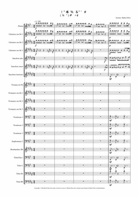 Dance Monkey Marching Band Concert Band Sheet Music