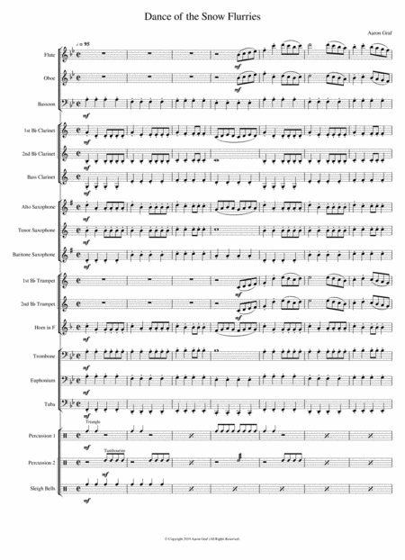 Free Sheet Music Dance Of The Snow Flurries