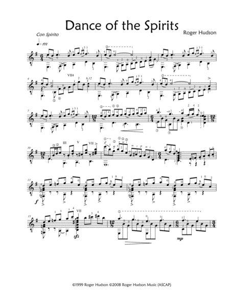 Dance Of The Spirits Sheet Music