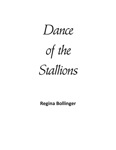 Free Sheet Music Dance Of The Stallions