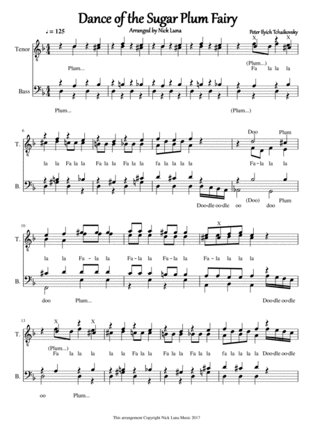 Dance Of The Sugar Plum Fairy Sheet Music