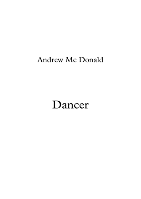 Free Sheet Music Dancer