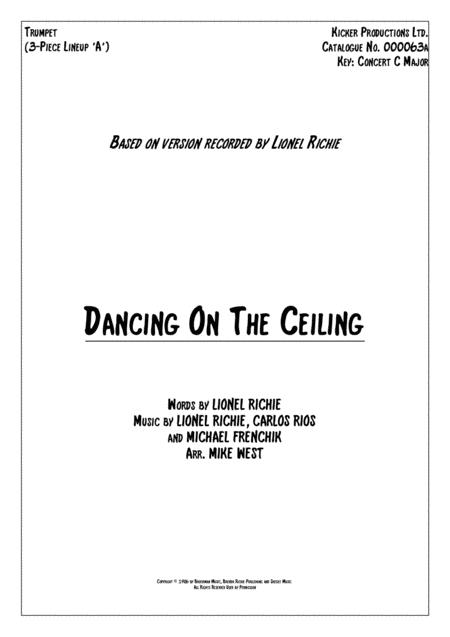 Free Sheet Music Dancing On The Ceiling 3 Piece Brass Section A