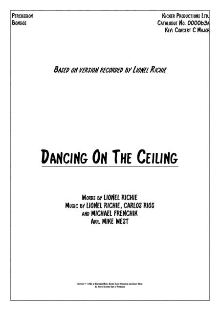 Dancing On The Ceiling Percussion Sheet Music