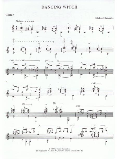 Dancing Witch Sheet Music