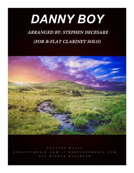 Free Sheet Music Danny Boy For Bb Clarinet Solo And Piano