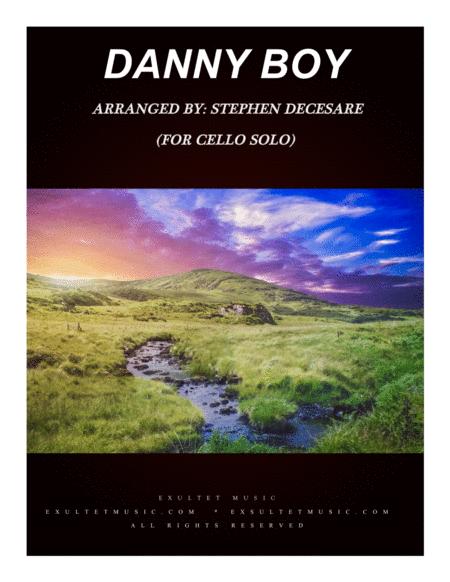 Free Sheet Music Danny Boy For Cello Solo And Piano