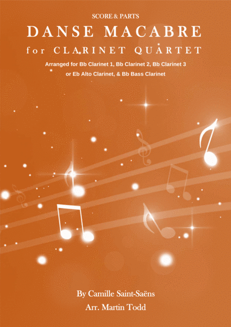 Free Sheet Music Danse Macabre For Clarinet Quartet