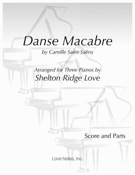 Danse Macabre For Three Pianos Score And Parts Sheet Music