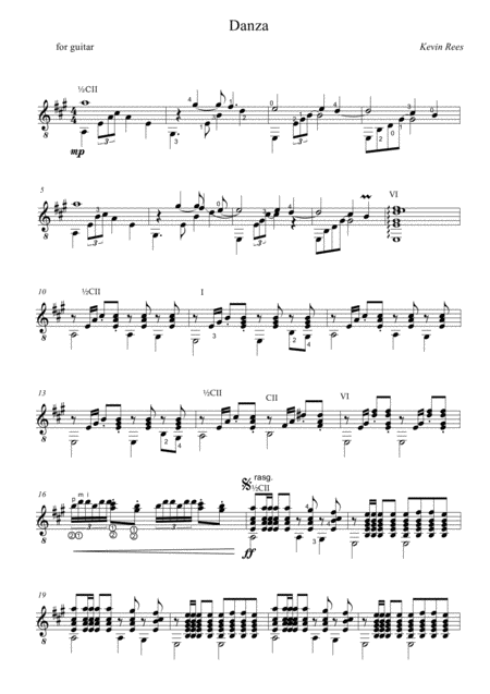 Danza Sheet Music