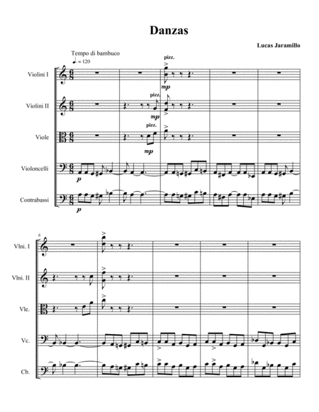 Free Sheet Music Danzas