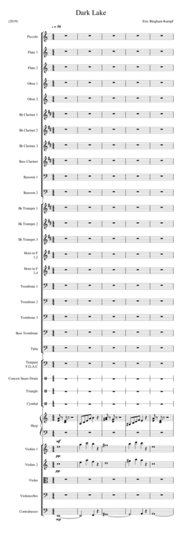 Dark Lake Sheet Music