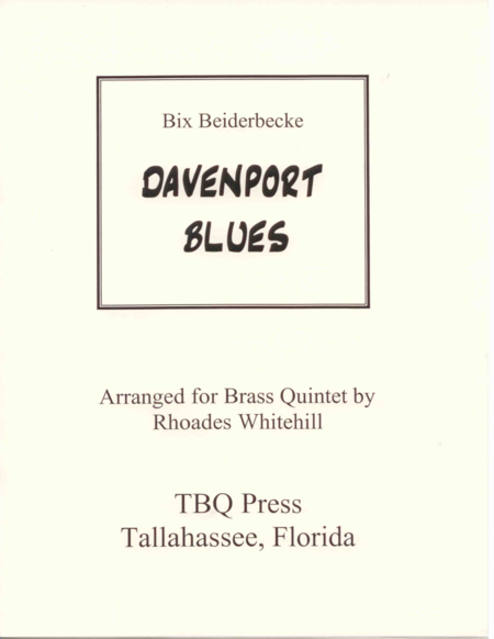 Free Sheet Music Davenport Blues