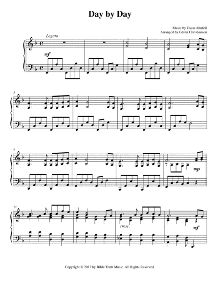 Day By Day Sheet Music