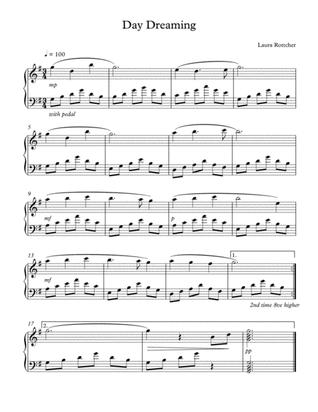 Day Dreaming Sheet Music