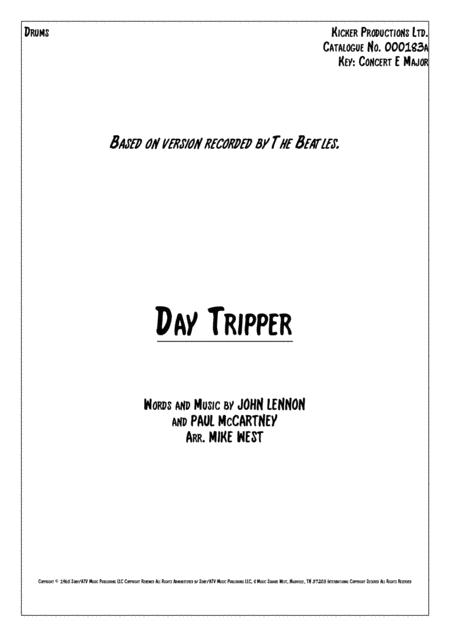 Day Tripper Drums Sheet Music