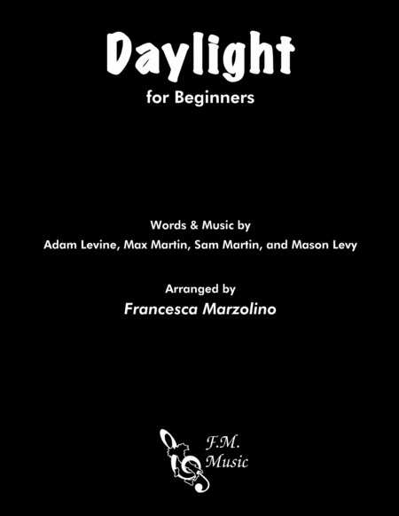 Daylight For Beginners Sheet Music