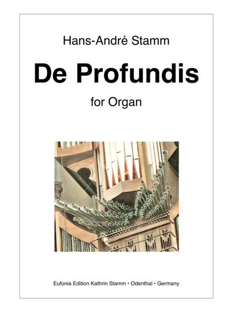 De Profundis For Organ Sheet Music