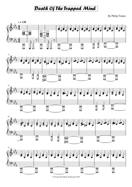 Death Of A Trapped Mind Sheet Music