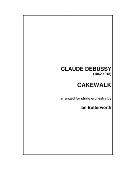 Debussy Cakewalk Childrens Corner For String Orchestra Sheet Music