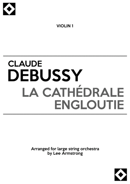 Debussy La Cathdrale Engloutie For Large String Orchestra Sheet Music