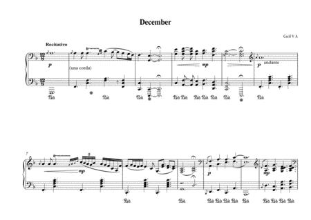 Free Sheet Music December A Nocturne In D Minor