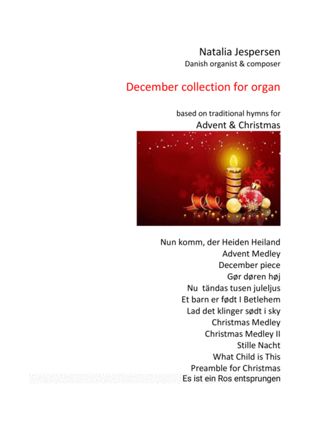 Free Sheet Music December Collection For Organ