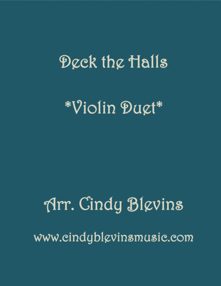 Deck The Halls For Violin Duet Sheet Music