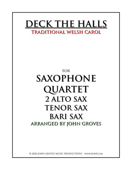 Free Sheet Music Deck The Halls Saxophone Quartet